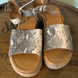 Snakeskin sandals